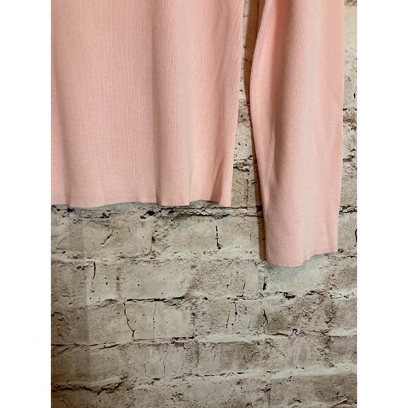 SML Design Top Womens Large Baby Pink Santana Knit Asymmetric Neckline‎ Stretch - Picture 6 of 13